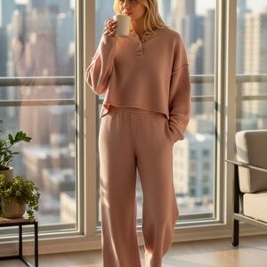 Sincerely Jules Pink Knit Lounge Set